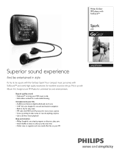 Philips SA2SPK04K Leaflet