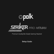 Polk Audio Striker Pro Contract Edition Striker Pro Contract Edition Manual