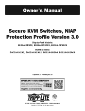 Tripp Lite B002ADP2AC2 Secure KVM Switches NIAP Protection Profile Version 3.0