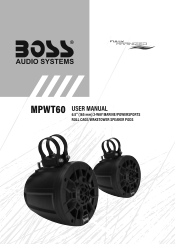 Boss Audio MPWT60 User Manual