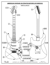 Fender American Vintage 3959 Stratocaster American Vintage 59 Stratocaster Service Diagrams