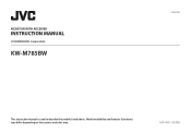 JVC KW-M785BW Instruction Manual