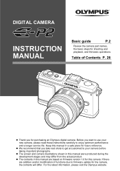 Olympus 262829 E-P2 Instruction Manual (English)