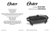 Oster 12 X 16 Electric Skillet Instruction Manual