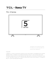 TCL 49 inch 5-Series S517 Roku TV User Guide
