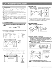 Yamaha LP-3 Owner's Manual