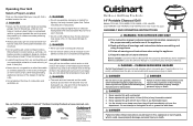Cuisinart CCG-190RB User Manual