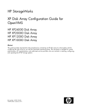 HP StorageWorks XP20000/XP24000 HP StorageWorks XP Disk Array Configuration Guide: OpenVMS (A5951-96139, January 2010)