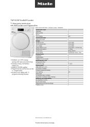 Miele TWF160 WP EcoandWiFiConnct Product sheet