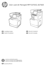 HP Color LaserJet Managed MFP E67660 Installation Guide