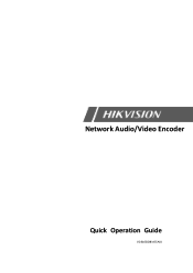 Hikvision DS-6708HWI Quick Start Guide