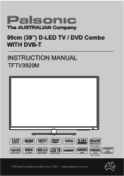 Palsonic TFTV3920M Owners Manual