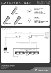 Sennheiser MEB 104 Connection Guide MAS 1 & MEB 10x-L with Biamp Nexia / Tesira