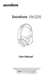 Soundcore Life Q20 | Over-Ear Headphones with Hybrid ANC Manual