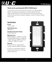 URC LT-3101-AL Owners Manual