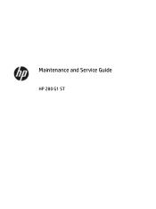 HP 280 Maintenance and Service Guide
