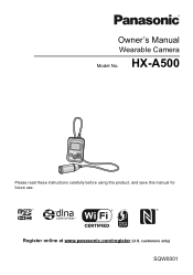 Panasonic HX-A500 Owners Manual