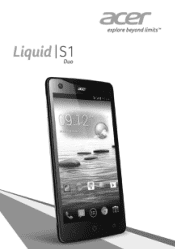 Acer Liquid S510 User Manual for Dual SIM
