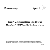 Blackberry 8830 WORLD EDITION User Manual