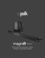 Polk Audio MagniFi MAX User Guide 1