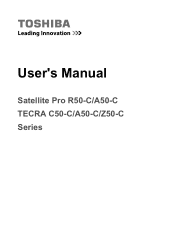 Toshiba Tecra PS573C Users Guide for A50-C / C50-C / R50-C / Z50-C English