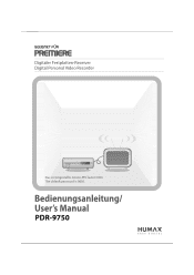 Humax PDR-9750 User Manual