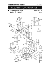 Hitachi C10FCE2 Parts List