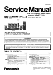 Panasonic SCXH70 Service Manual