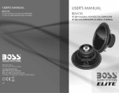 Boss Audio BDVC10 User Manual