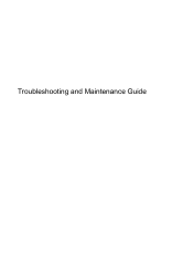 HP 110-016d Troubleshooting and Maintenance Guide