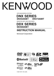 Kenwood DNX7260BT User Manual 1