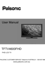 Palsonic TFTV4600FHD Owners Manual