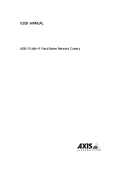 Axis Communications P3365-V P3365-V Fixed Dome Network Camera - User Manual