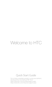 HTC Tattoo Quick Start Guide