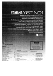 Yamaha YST-NC1 YST-NC1 OWNERS MANUAL