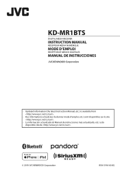 JVC KD-MR1BTS Operation Manual