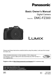 Panasonic DMC-FZ300 Basic Operating Manual