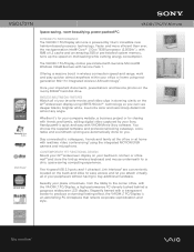Sony VGC-LT37N Marketing Specifications