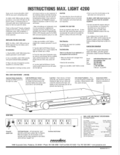 Panamax ML4200 Manual