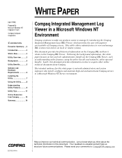 HP ProLiant 6500 Compaq Integrated Management Log Viewer in a Microsoft Windows NT Environment