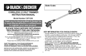 Black & Decker CST1200 Type 2 Manual - CST1200