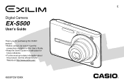 Casio EX-S500WE Owners Manual