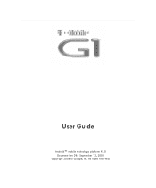 HTC T-Mobile G1 User Manual