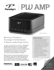 Paradigm PW AMP Pw Amp Datasheet