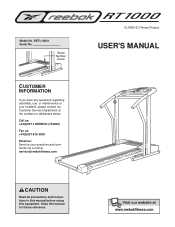 Reebok Rt1000 Treadmill Uk Manual