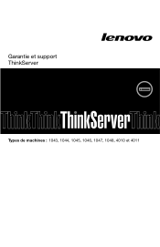 Lenovo ThinkServer RD230 (French) Warranty and Support Information