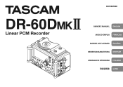 TASCAM DR-60DMKII Owners Manual