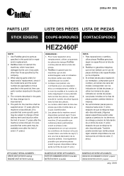 RedMax HEZ2460F Parts List