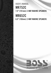 Boss Audio MR652C User Manual