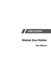 Hikvision DS-KD-KP User Manual